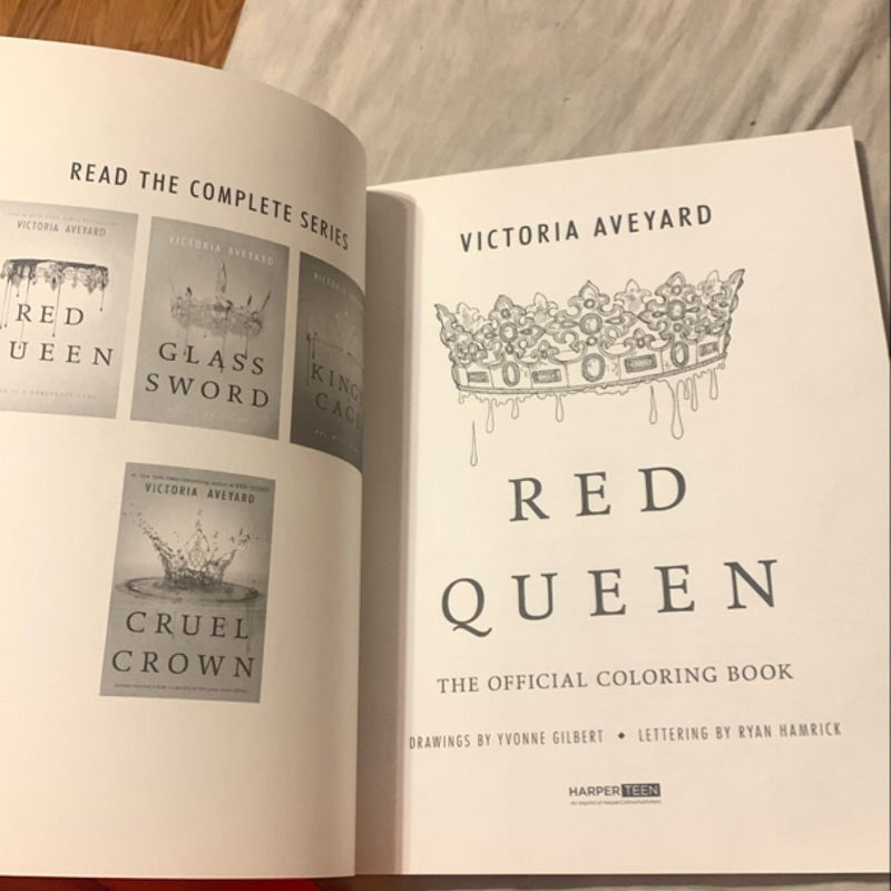 Red Queen: the Official Coloring Book