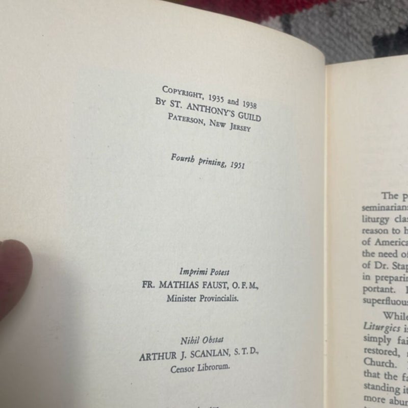 Catholic Liturgics (1951 Revised Edition)