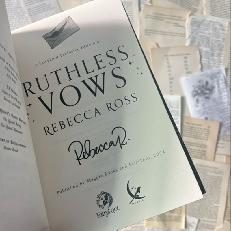 Ruthless Vows // SIGNED Fairyloot Special Edition 