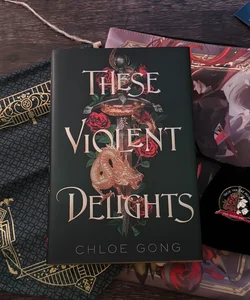Owlcrate These Violent Delights, pin & Fairyloot items
