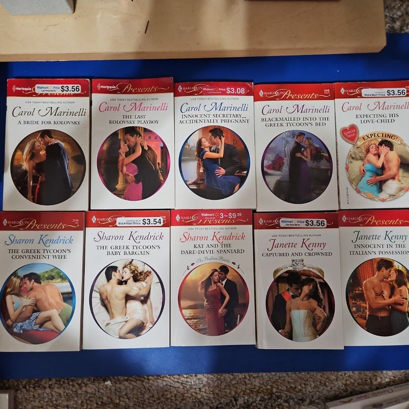 HARLEQUIN PRESENTS Guilty Pleasure Pack #2: CAROL MARINELLI, SHARON KENDRICK, & JANETTE KENNY