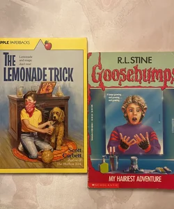 Book bundle- Goosebumps and The Lemonade Trick