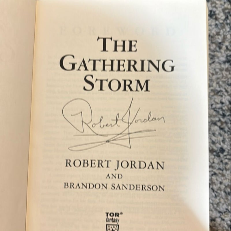 The Gathering Storm signed 