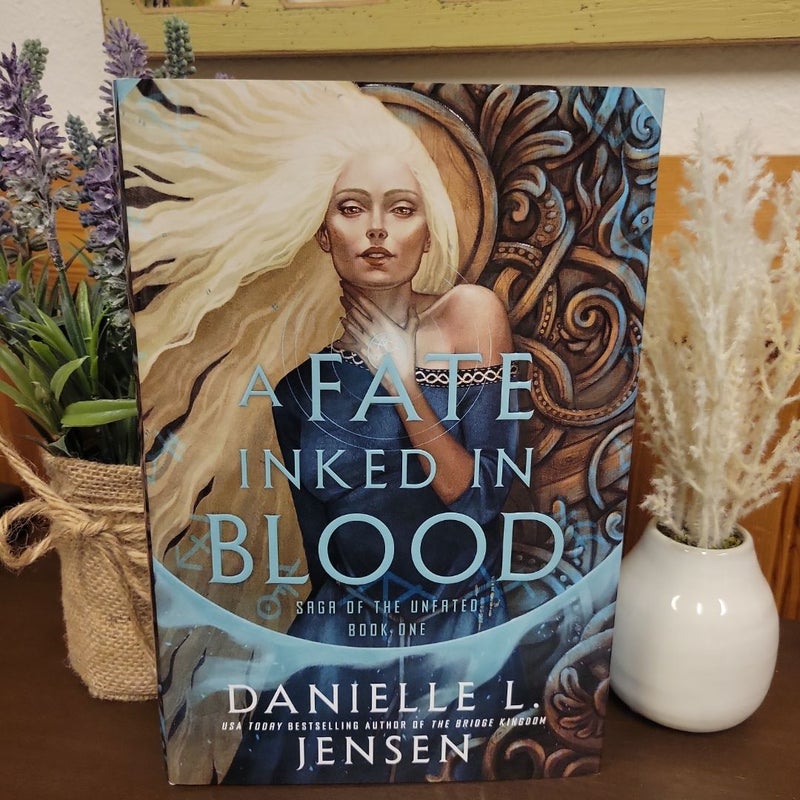 A Fate Inked in Blood *sprayed edge first edition*