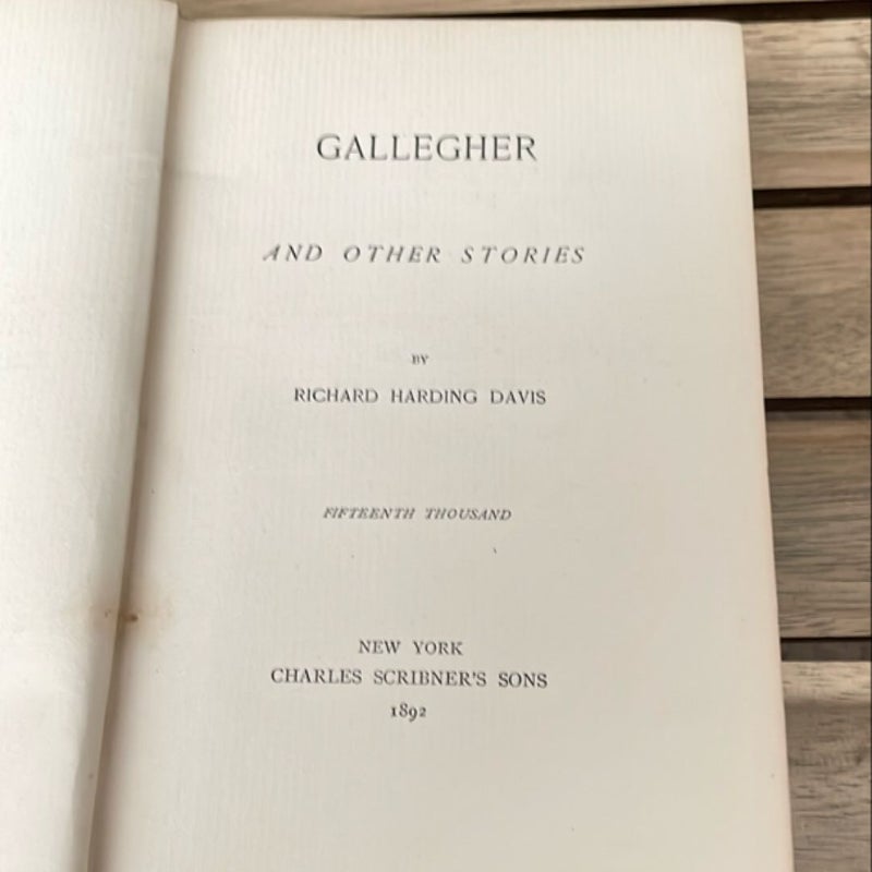 Gallegher and other Stories (1892)