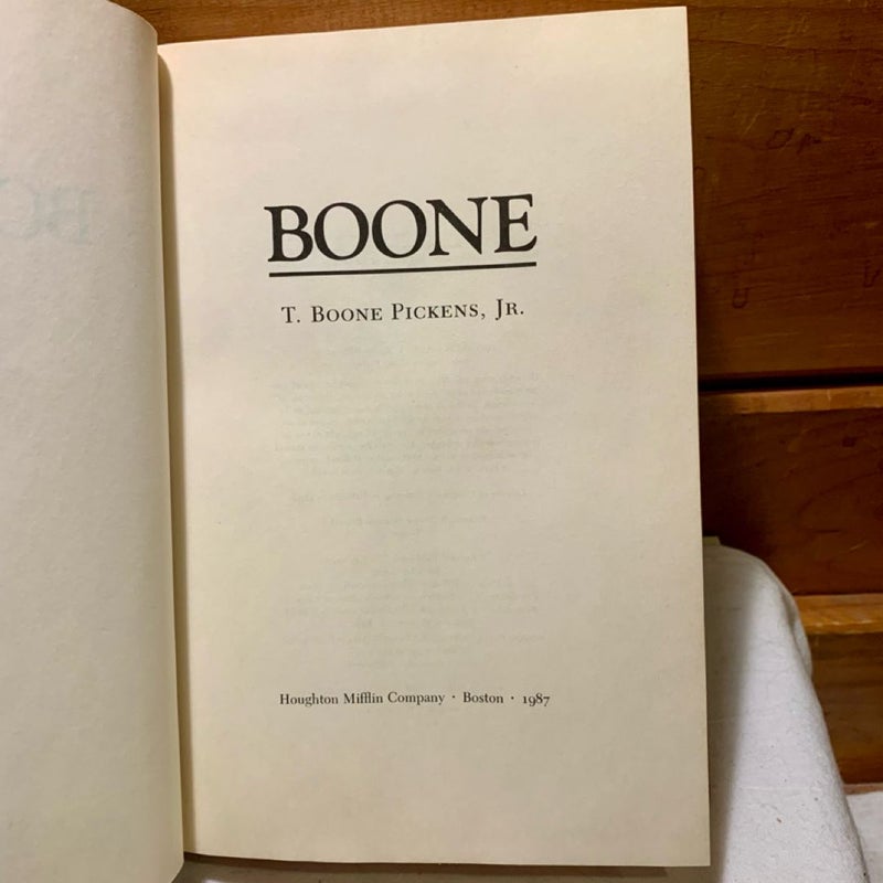 Boone (Inscribed, 1st ed)