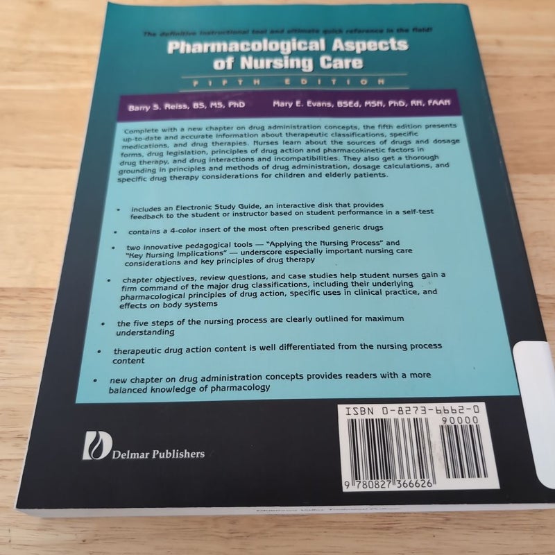 Pharmacological Aspects of Nursing Care (Library Copy)