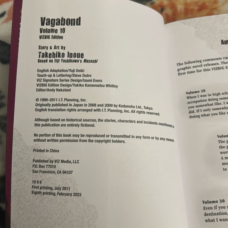 Vagabond (VIZBIG Edition), Vol. 10