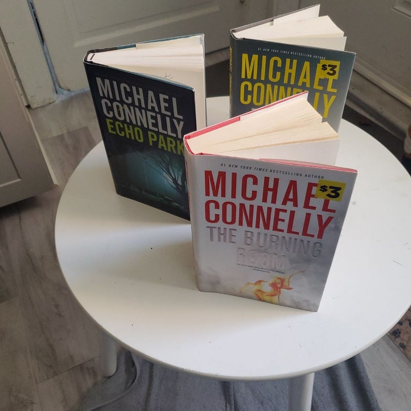 Michael Connelly Book Lot Of 3 Hardcover