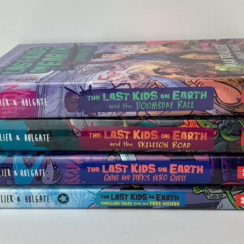 The Last Kids on Earth 4 Book Lot 6, 7, 7.5, + Thrilling Tales From Tree House
