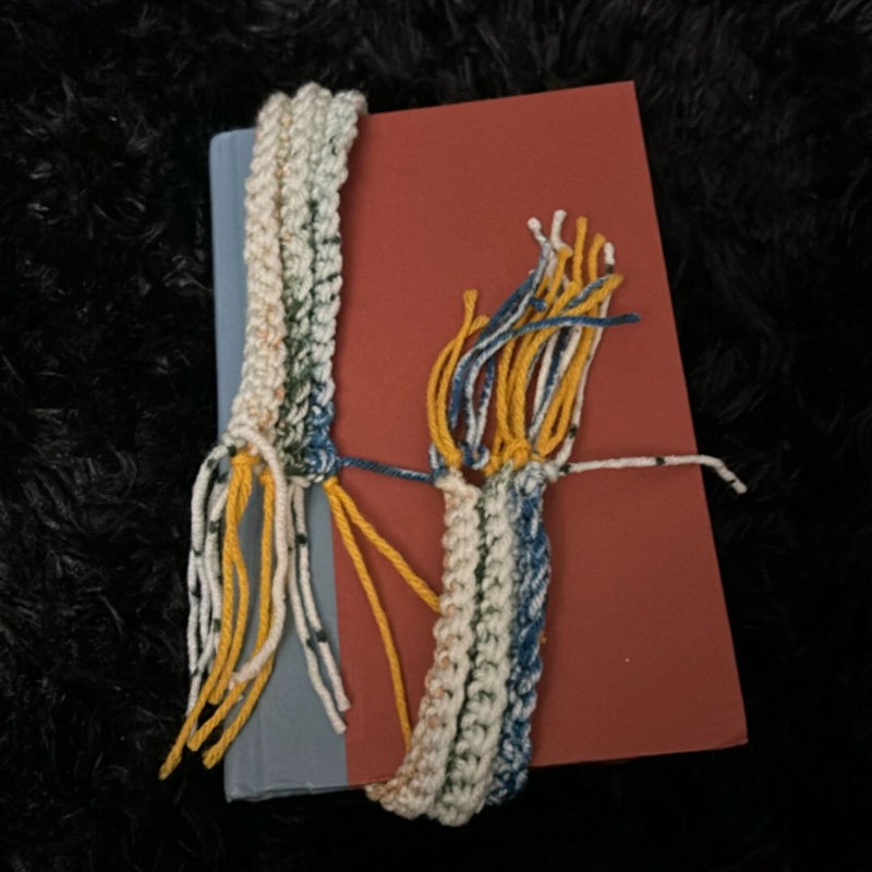XL Handmade Mini Scarf Crochet Bookmark