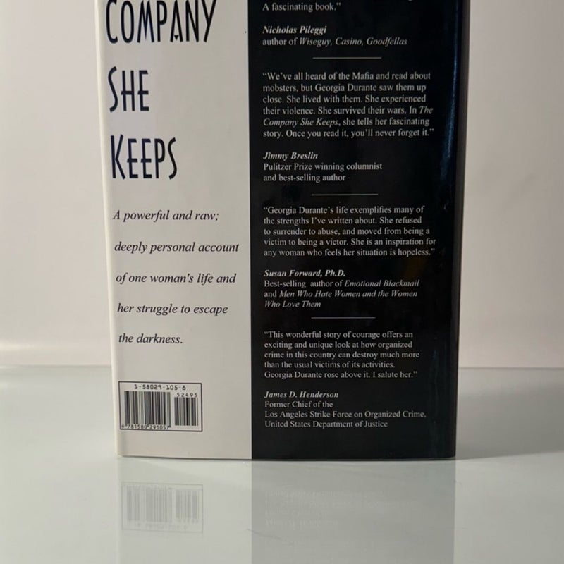 SIGNED The Company She Keeps by Georgia Durante (1998, Hardcover, Very Good+)