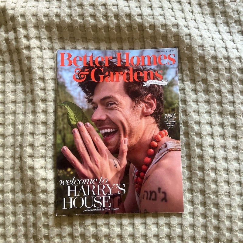 Harry Styles Better Homes & Gardens magazine