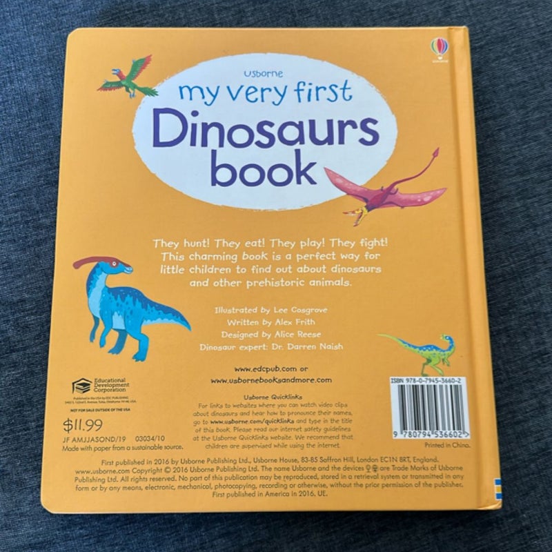 My Vert First Dinosaurs Book
