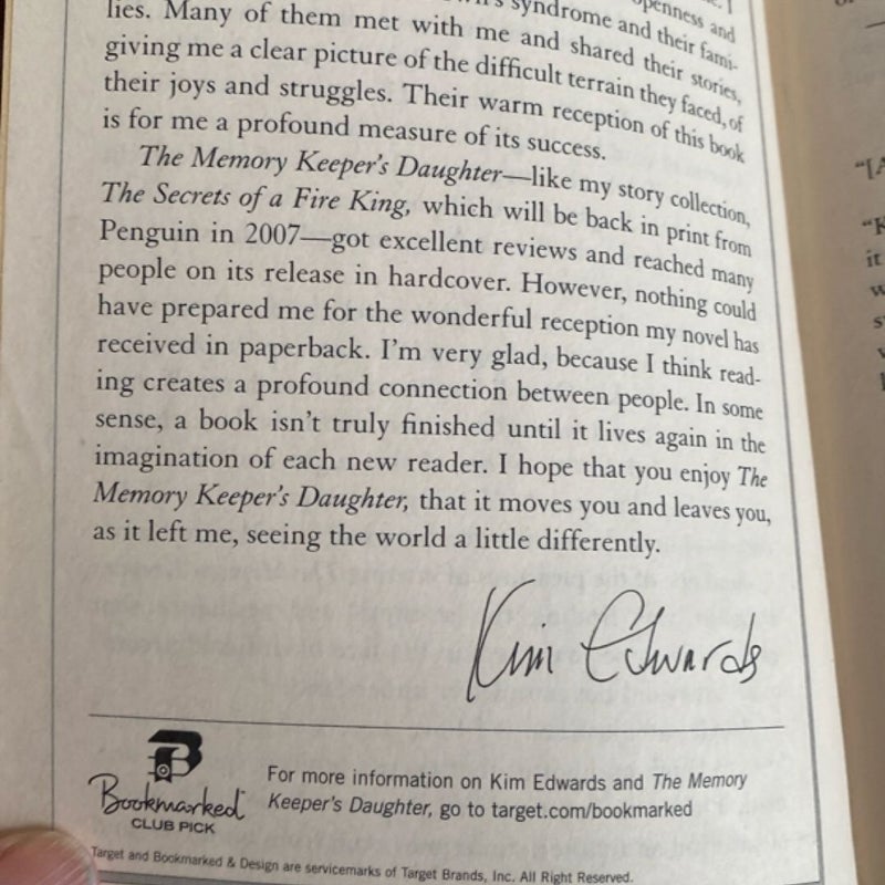 The Memory Keeper's Daughter