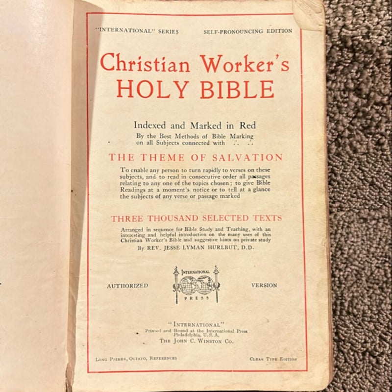 Christian Workers Bible