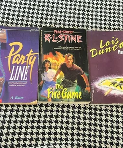 1990s horror bundle: Party Line, Fear Street The Fire Game, Ransom 