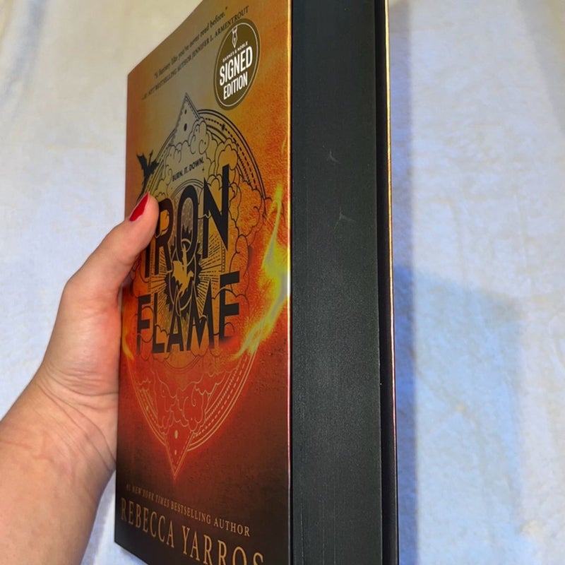 Iron Flame SIGNED COPY by Rebecca Yarros, Hardcover | Pangobooks