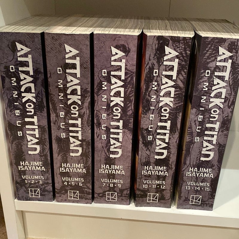 Attack on Titan Omnibus 1-5 (Vol 1-15)