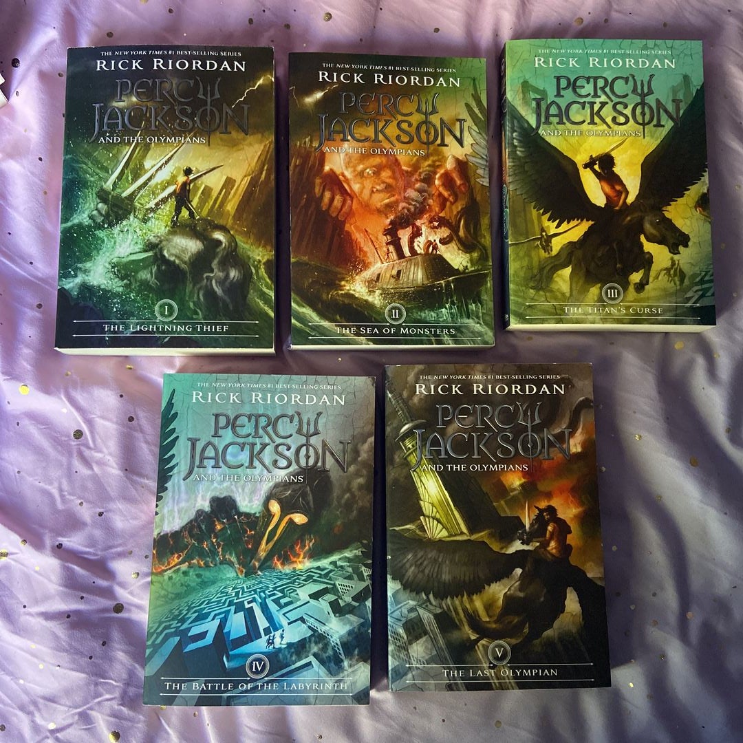 Lot Of 5 Rick Riordan Books Camp Half-Blood Chronicles Demigod Lightning  Magnus