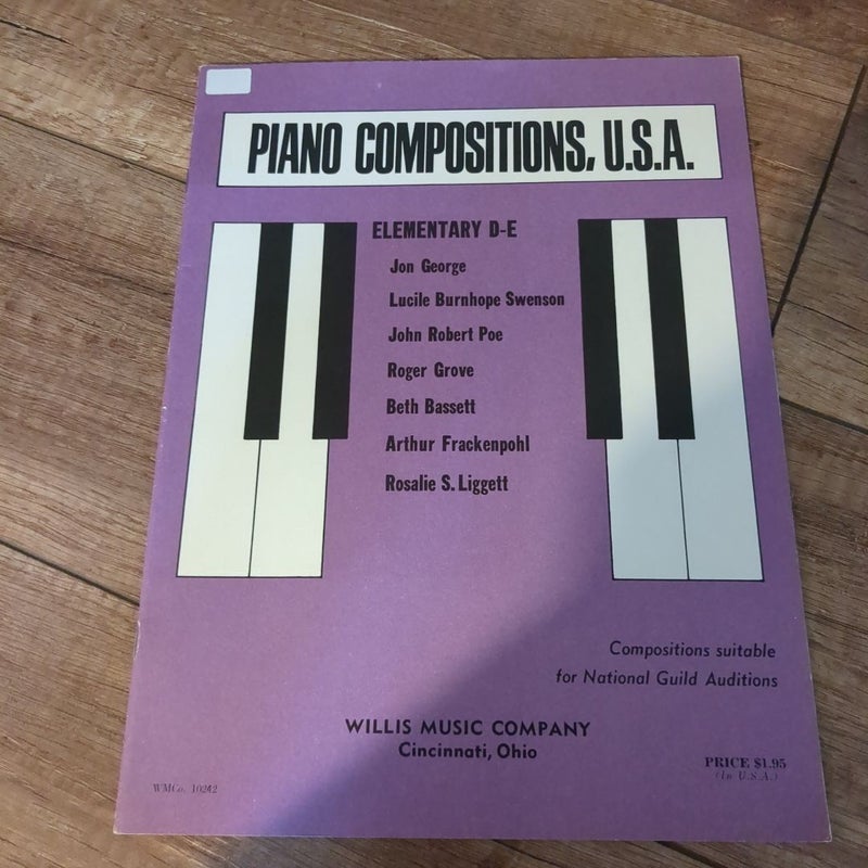 6 vintage piano books!