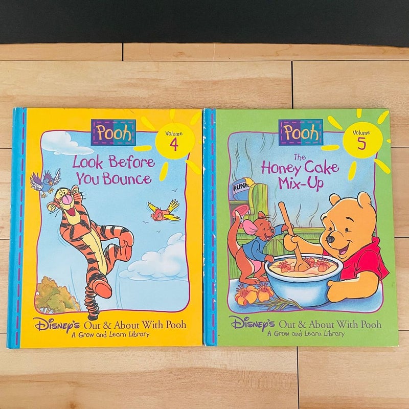 Disney’s Out & About Wolith Pooh, A Grow & Learn Library Bundle-Lot of 8; Volumes 1,2,4,5,6,8,9,11