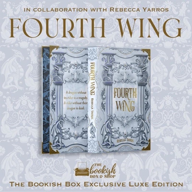 Fourth Wing Exclusive Luxe Edition + 4 Illustrated Page Overlays