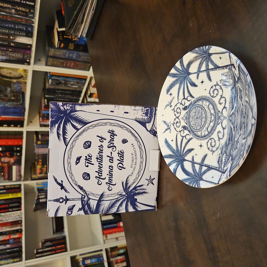 The Adventures of Amina al-Sirafi Ceramic Plate (Fairyloot)