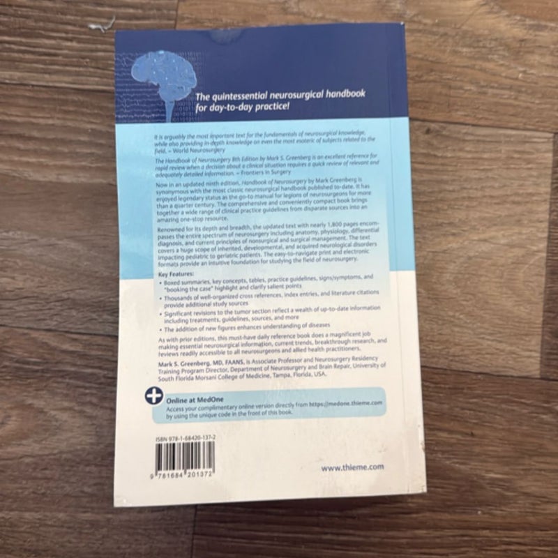 Handbook of Neurosurgery