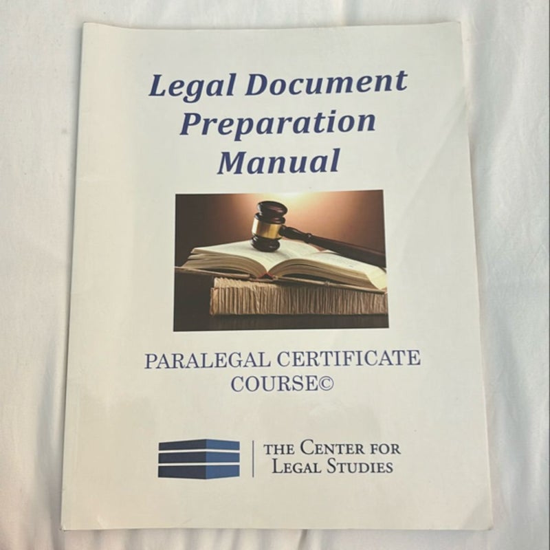 Legal Document Preparation Manual