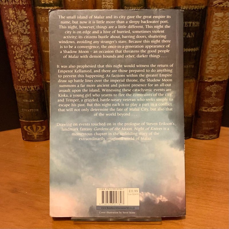 Night of Knives, Malazan Novel, Trade Paperback Size