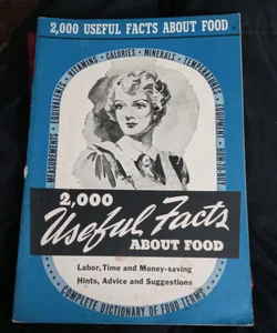 Culinary Art Institute 2000 Wonderful Facts about Food 1941