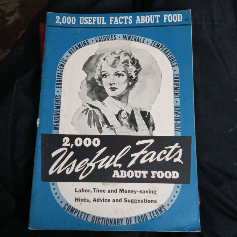 Culinary Art Institute 2000 Wonderful Facts about Food 1941