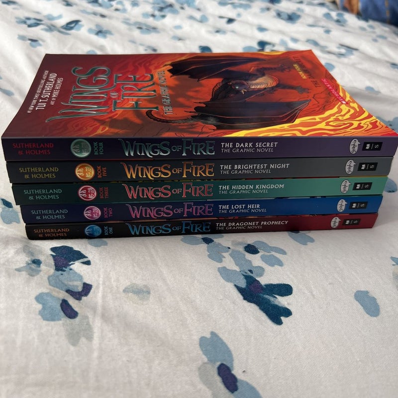 Wings of Fire Graphic Novels Entire First Series 1-5