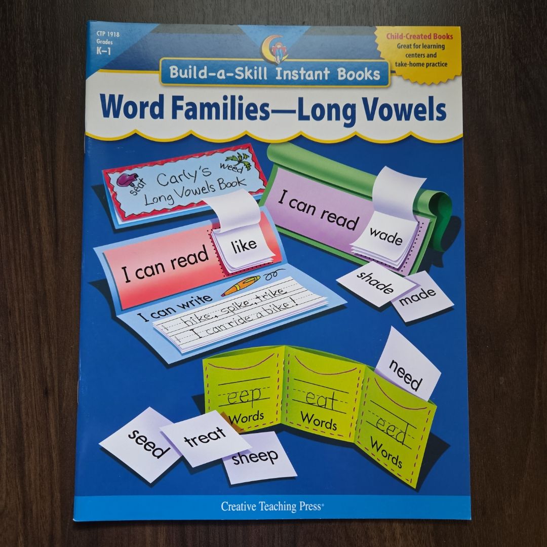 Build-a-Skill Instant Books Word Families-Long Vowels