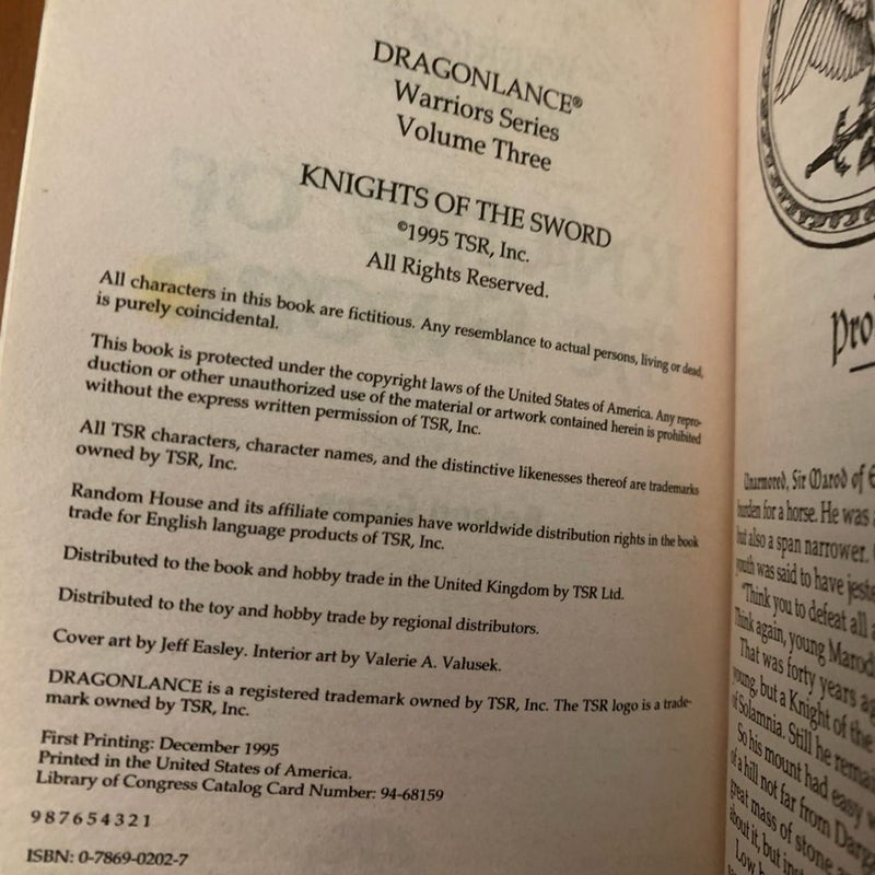 DragonLance: Complete Warriors Series 1-7 Set: Knights of the Crown, Maquesta Kar-Thon, Knights of the Sword, Theros Ironfeld, Knights of the Rose, Lord Soth, The Wayward Knights