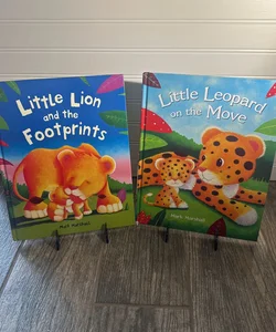 Little Lion and The Footprints & Little Leopard on the Move - Hardback Book Bundle