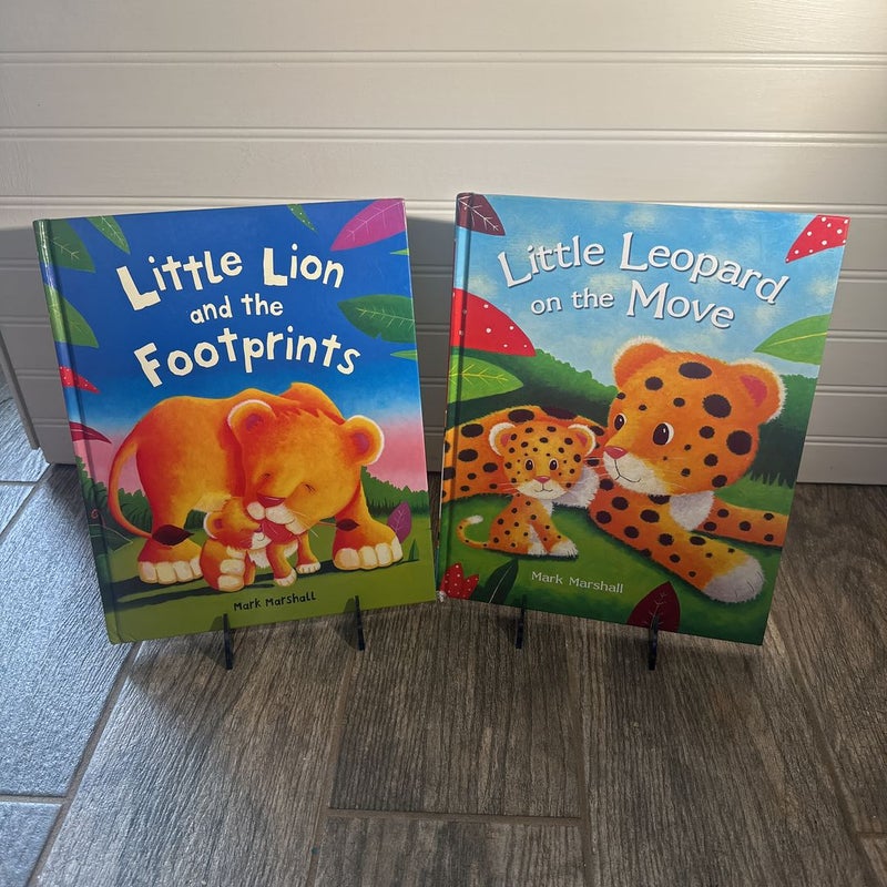 Little Lion and The Footprints & Little Leopard on the Move - Hardback Book Bundle