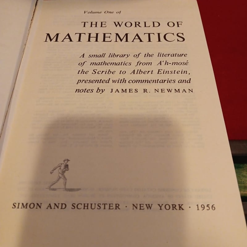 The World of Mathematics 1st 1956 Edition in Slip box 4 Volumes by ...