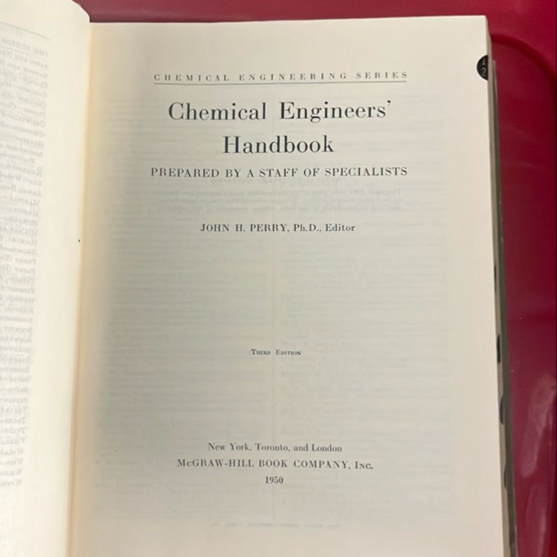 Chemical Engineering Handbook