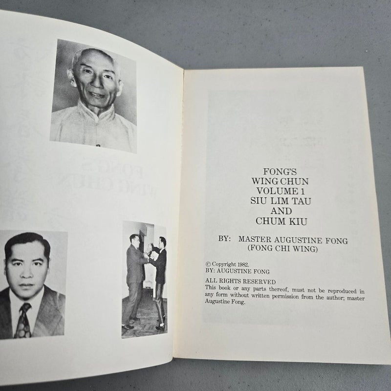 Fong's Wing Chun Kuen 1982 Vol. I Siu Lim Tao Chum Kiu Martial Arts Kung Fu