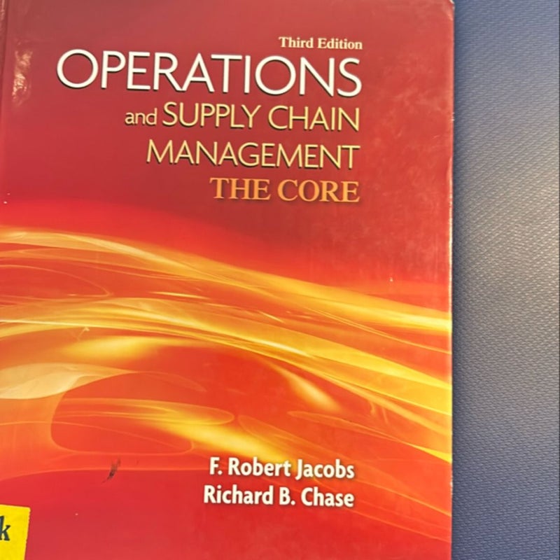 Operations and Supply Management