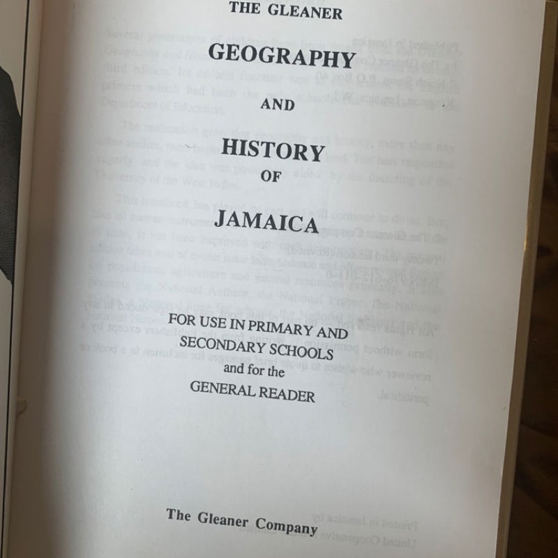 The Gleaner Geography and History of Jamaica 
