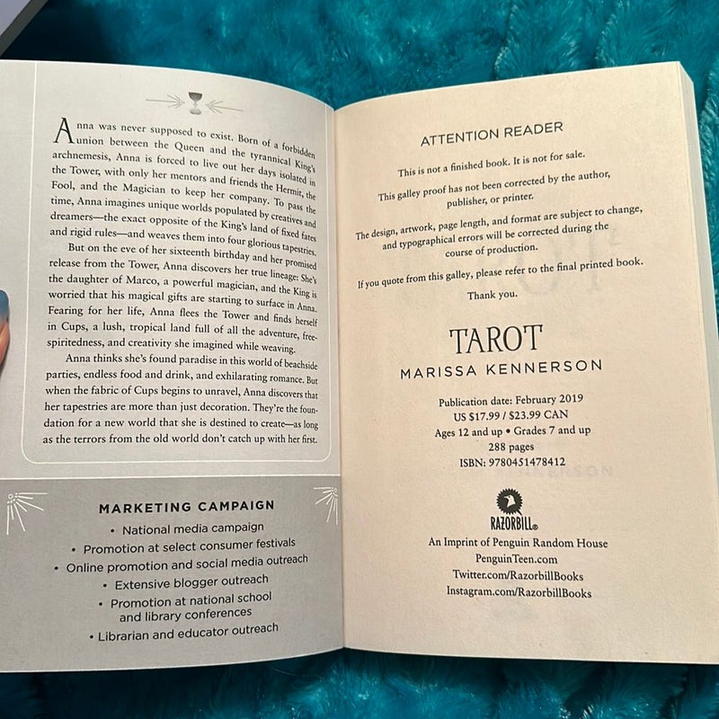 ADVANCE READER’S EDITION ARC Tarot