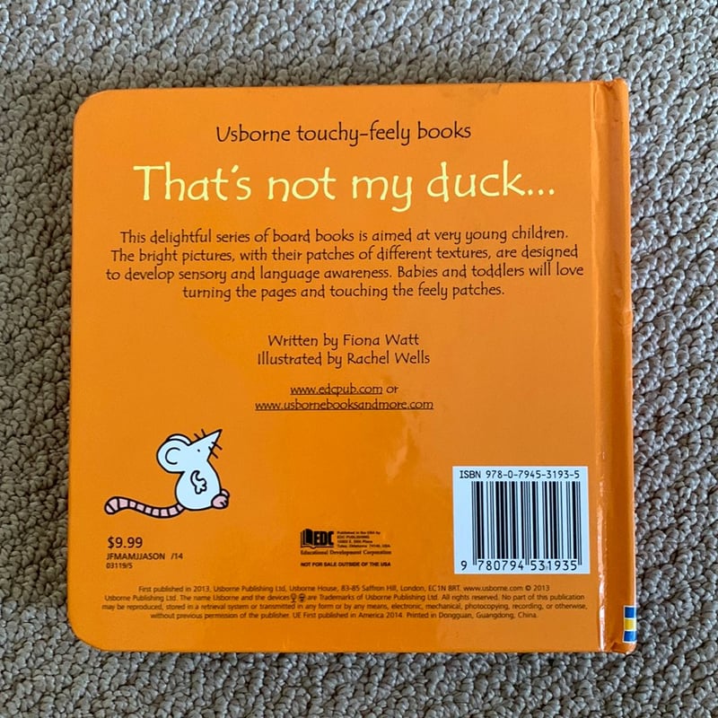That's Not My Duck... by Fiona Watt, Hardcover | Pangobooks