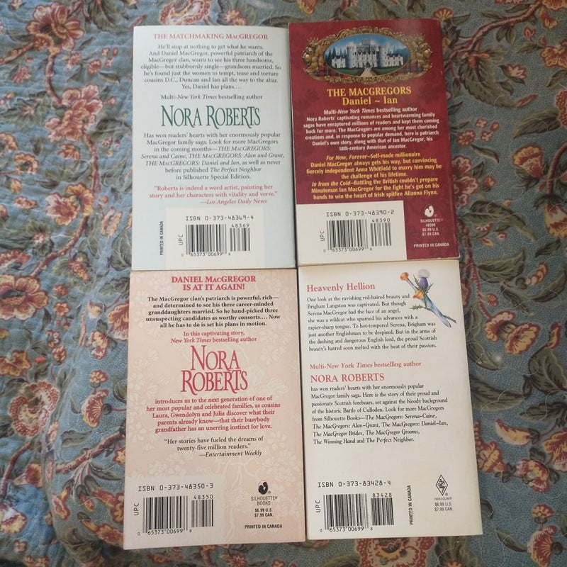 Nora Roberts -- Bundle of 4 MacGregor Books 
