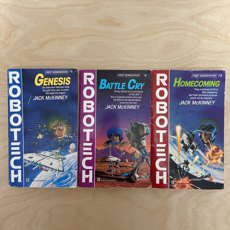 Robotech First Generation Books #1, #2, #3 (First Editions)