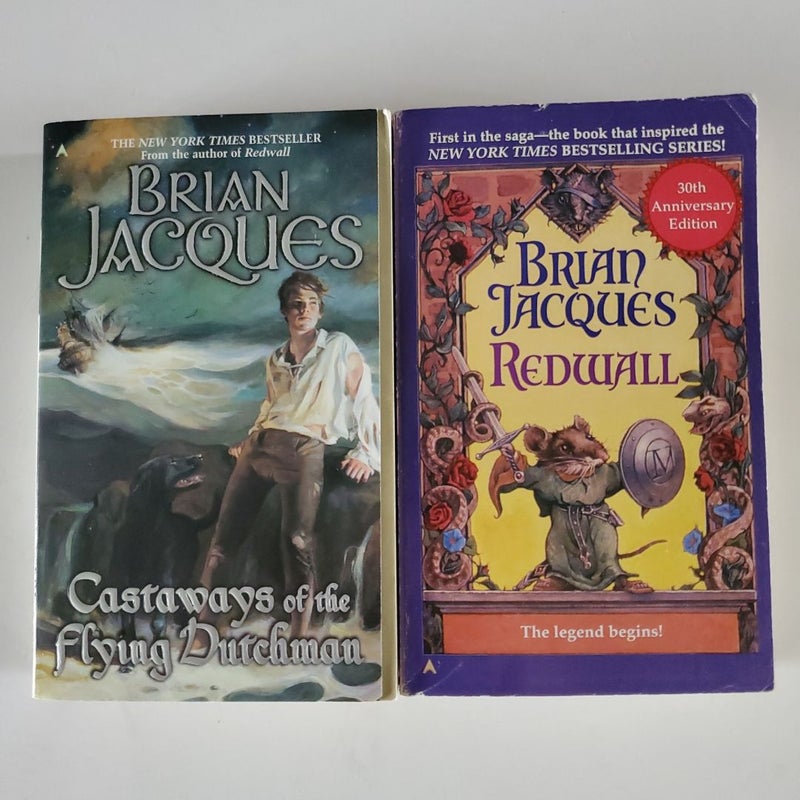 Brian Jacques Two Mass Market Paperbacks