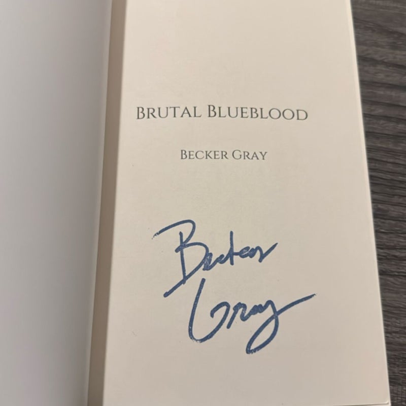 Brutal Blueblood  SIGNED