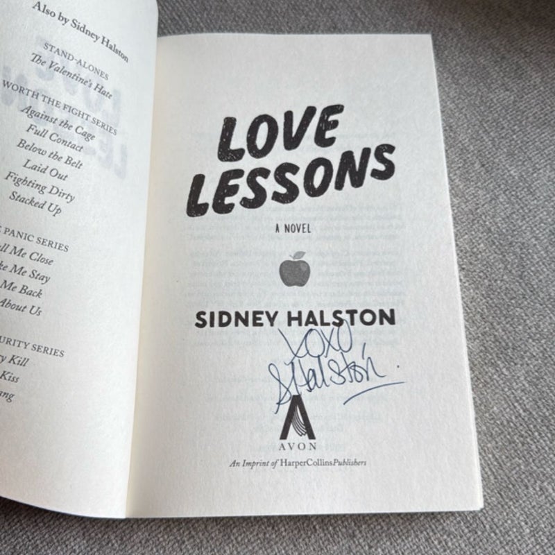 Love Lessons SIGNED COPY